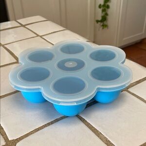 Silicone freezer tray with lid, 2 oz sections